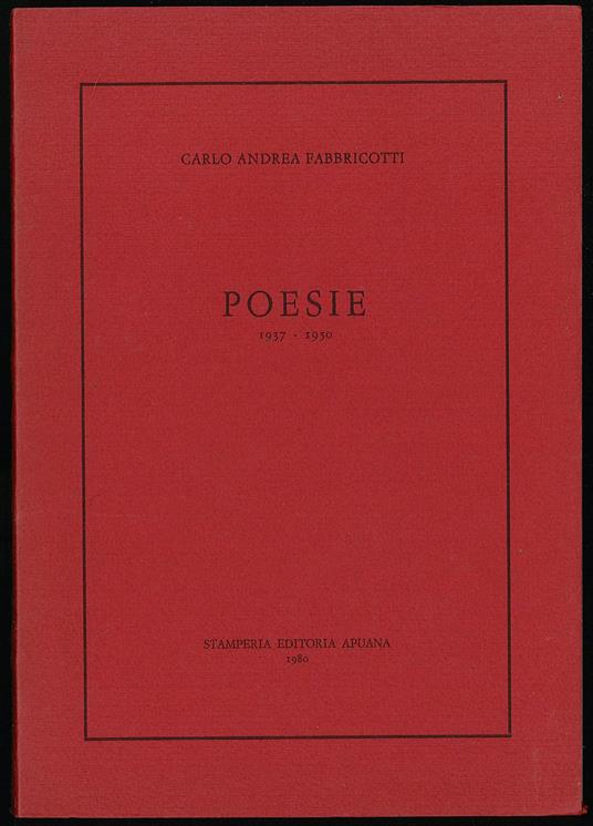 Poesie 1837-1950 - copertina
