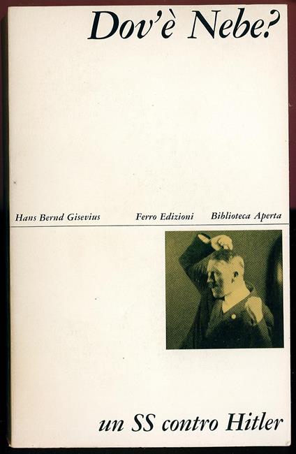 Dov'é Nebe? Un SS contro Hitler - copertina