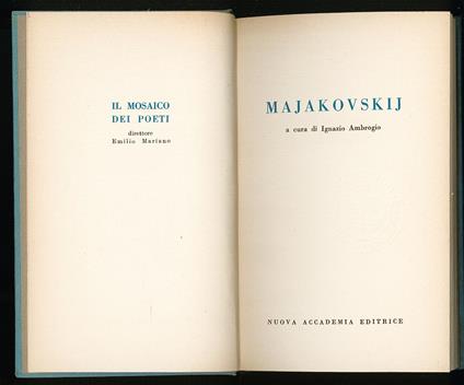 Majakovskij - Ignazio Ambrogio - copertina