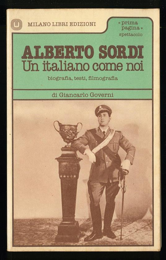 Alberto Sordi un italiano come noi - Giancarlo Governi - copertina