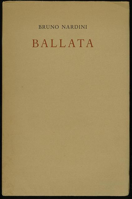 Ballata - Bruno Nardini - copertina