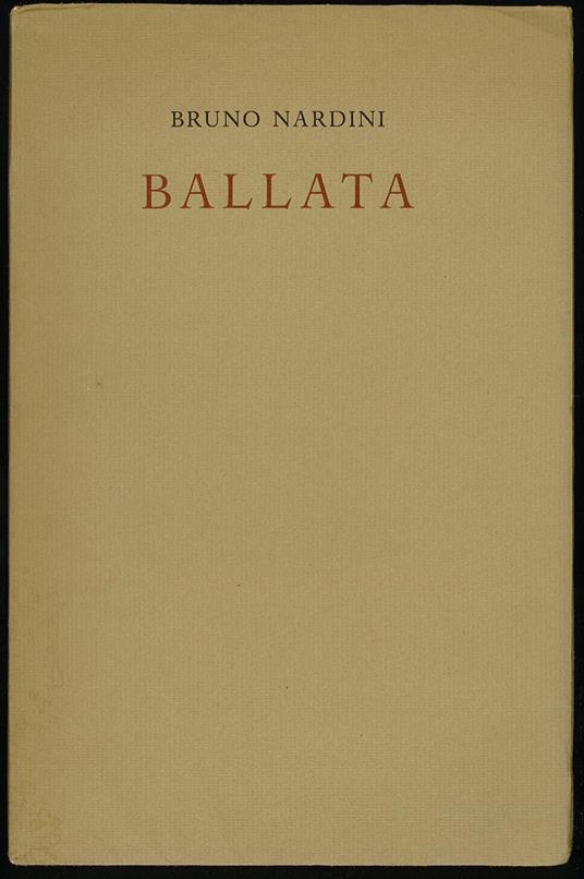 Ballata - Bruno Nardini - copertina