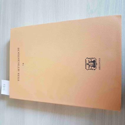 STUDI SETTECENTESCHI 14 hume huet dulac diderot pascal fielding BIBLIOPOLIS 1994 - copertina