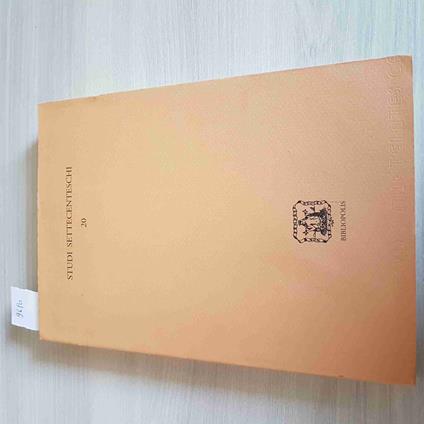 STUDI SETTECENTESCHI 20 voltaire scetticismo bayle verri hume BIBLIOPOLIS 2000 - copertina