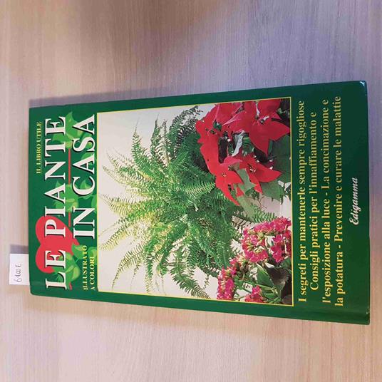 Le PIANTE IN CASA - ILLUSTRATO A COLORI concimazione potatura... EDIGRAMMA 1990 - copertina