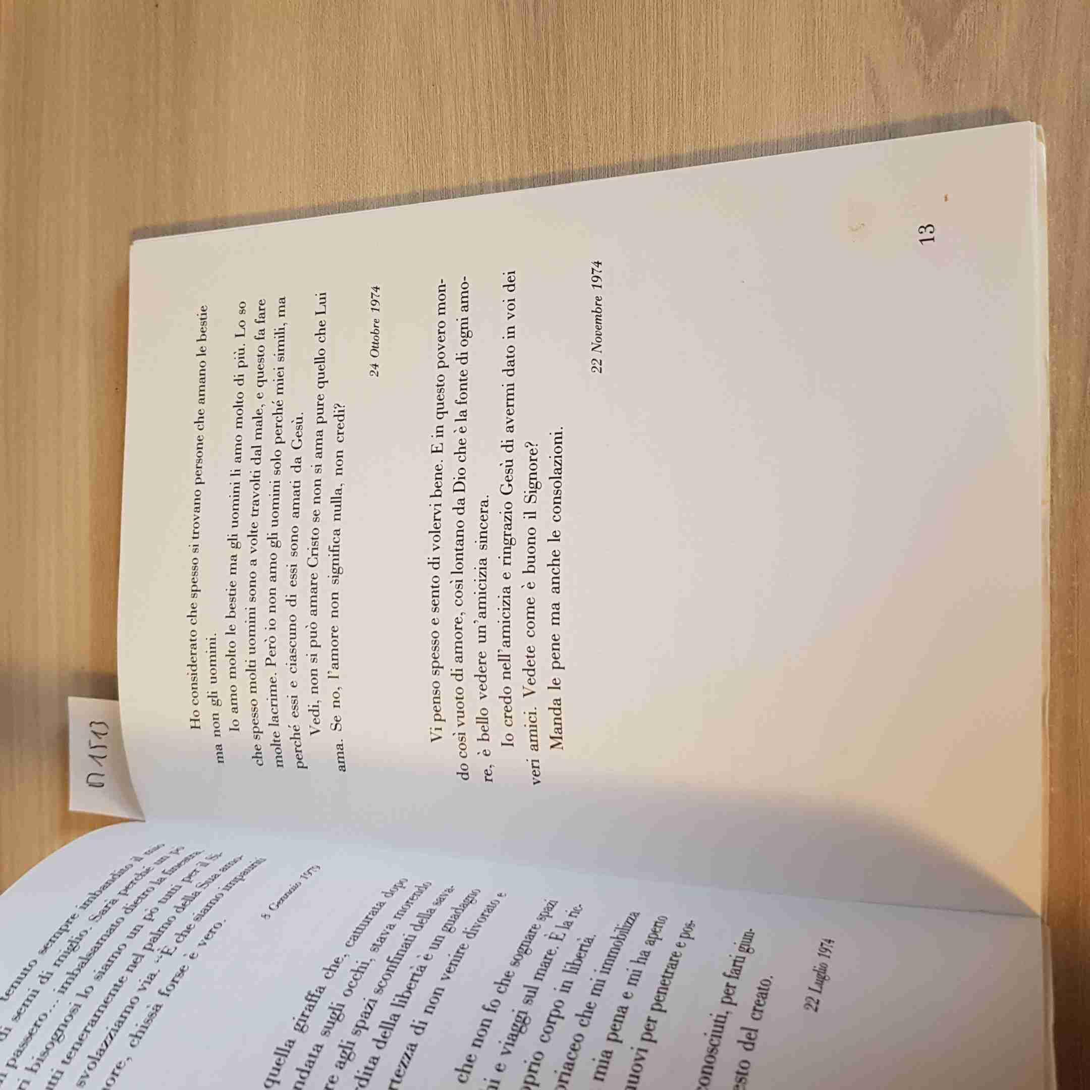 Un SANTO IN CARROZZELLA LETTERE DEL SERVO DI DIO - LUIGINO ROCCHI 1995 tolentino