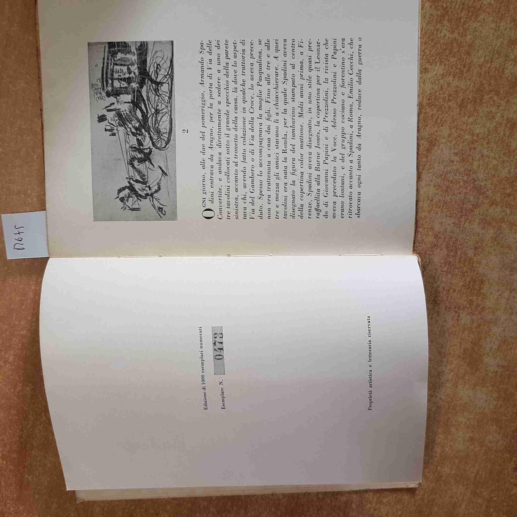 DISEGNI DI ARMANDO SPADINI quaderni del rabdomante 1946 EDITORIALE DOMUS tir.num