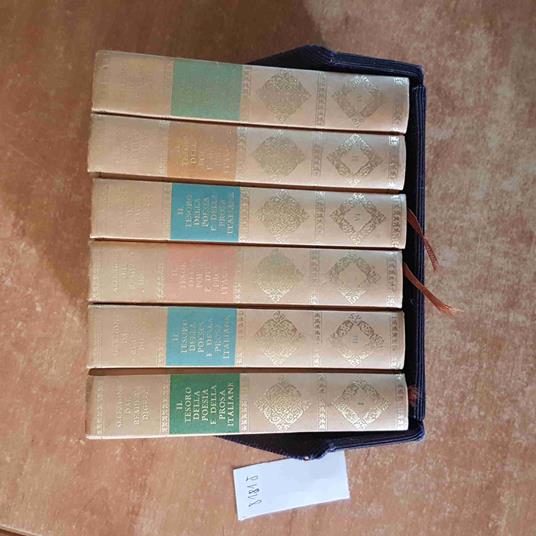 Il TESORO DELLA POESIA E DELLA PROSA ITALIANE 6 volumi +cofanetto SELEZIONE 1963 - copertina