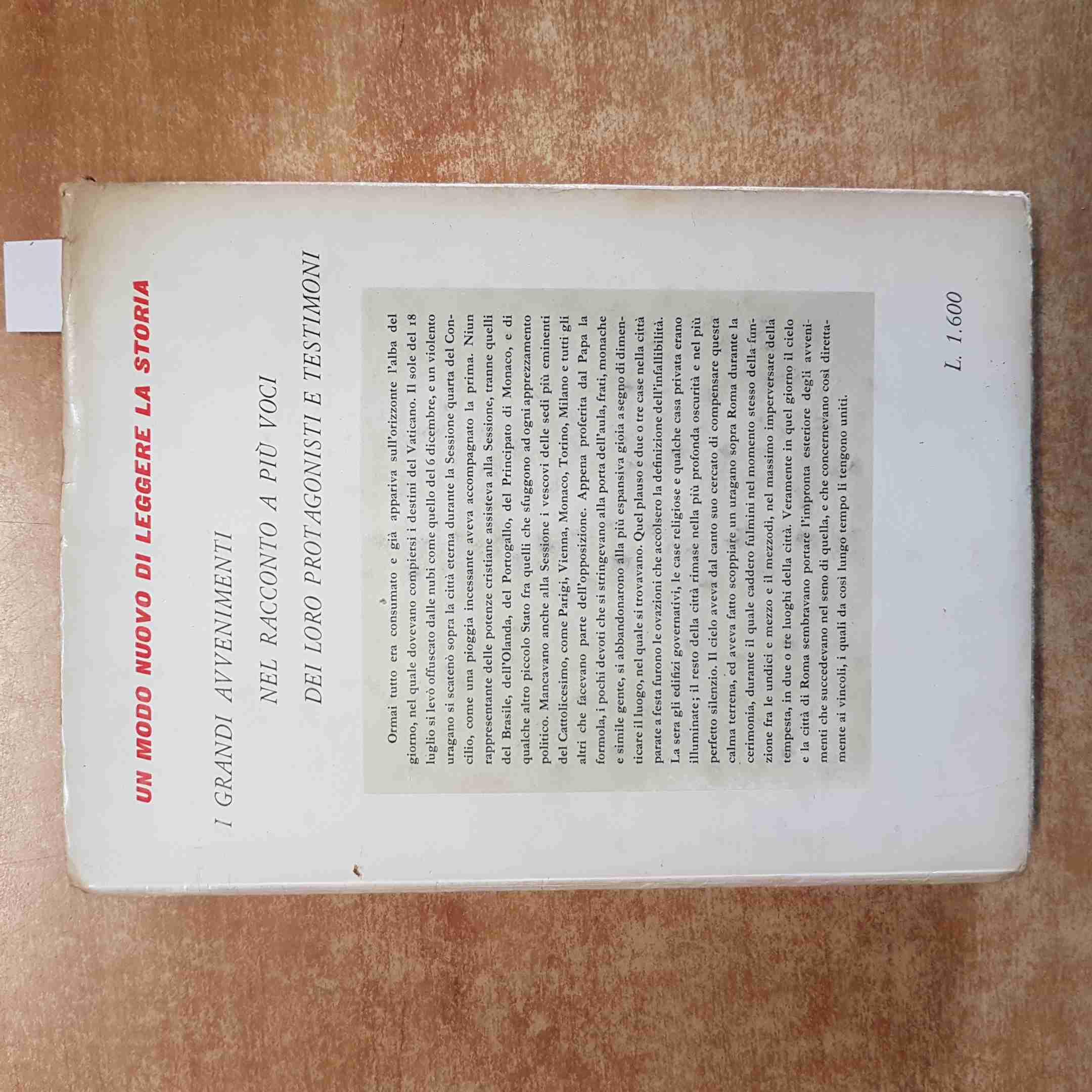 Il PAPA INFALLIBILE cronaca del Concilio Ecumenico VATICANO PRIMO Vitelleschi