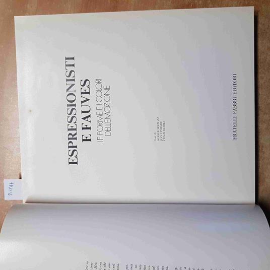 L' ARTE MODERNA ESPRESSIONISTI E FAUVES le forme e i colori dell emozione FABBRI - copertina