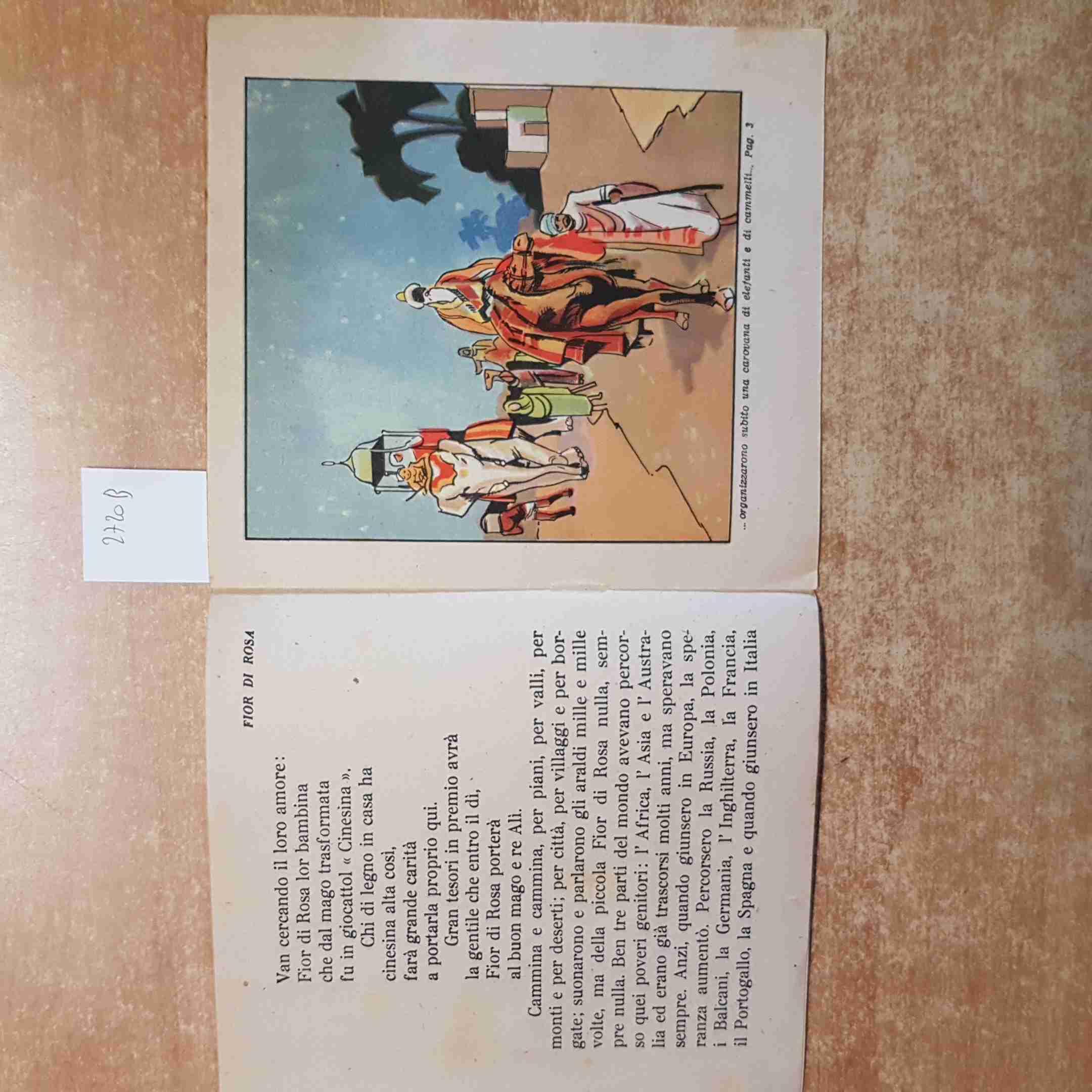 FIOR DI ROSA la figlia del mago Ali CARROCCIO collana fatine e gnometti 1942 EBE