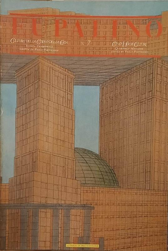 Eupalino n° 7  1986. Cultura della Citta & della Casa Rivista Trimestriale. City & House Culture Quarterly magazine - copertina