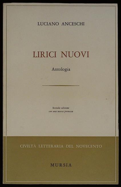 Lirici nuovi. Antologia - Luciano Anceschi - copertina