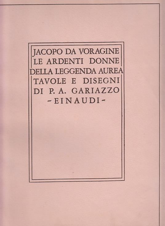 Le ardenti donne della leggenda aurea - Jacopo da Varagine - copertina