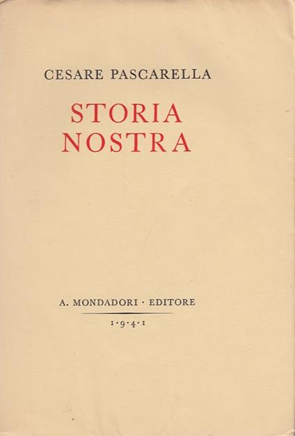 Storia Nostra - Cesare Pascarella - copertina