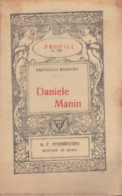 Daniele Manin - Raffaello Barbiera - copertina