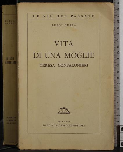 Vita di una moglie - Luigi Ceria - copertina