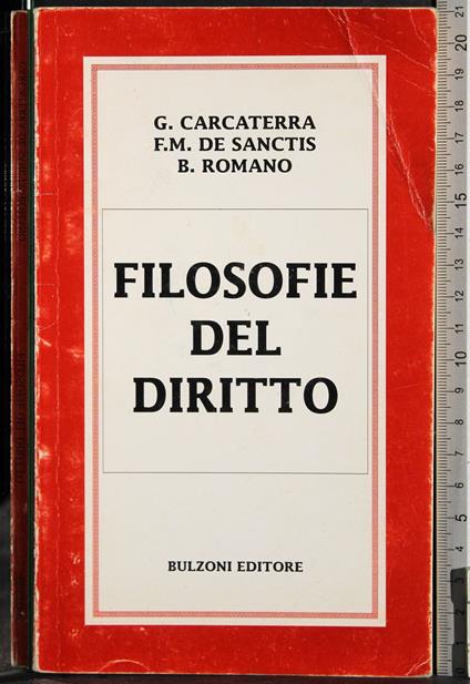 Filosofie del diritto - copertina