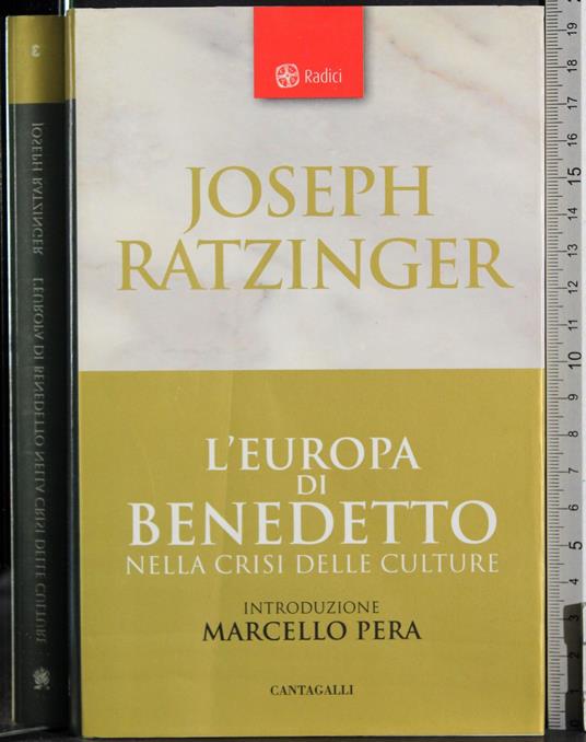 L' europa di Benedetto nella crisi delle culture - Georg Ratzinger - copertina