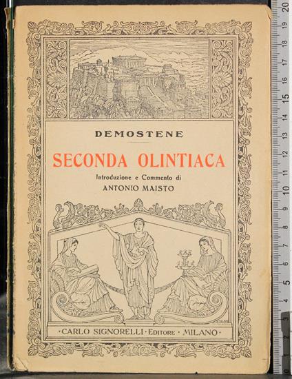 Seconda olintiaca - Demostene - copertina