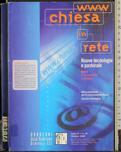 Www chiesa in rete. Nuove tecnologie e pastorale - copertina