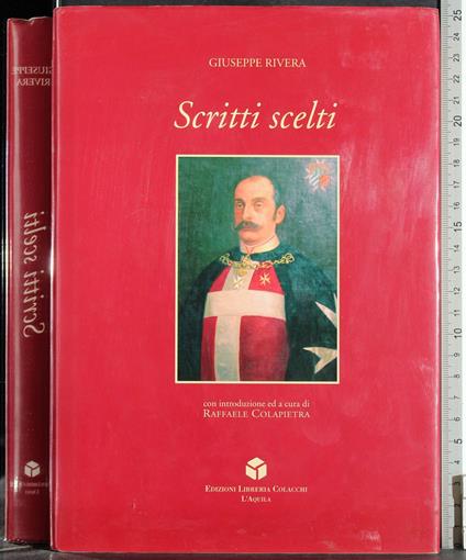 Scritti scelti - Giuseppe Rivera - copertina