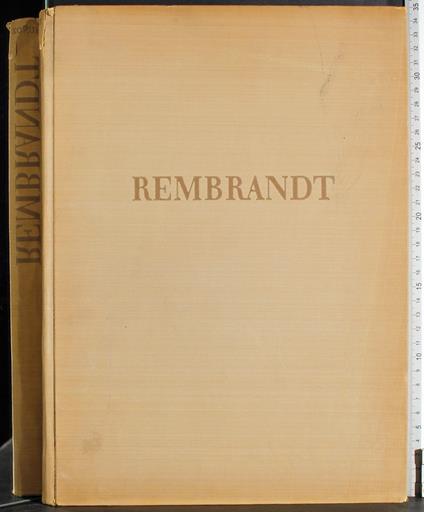 Rembrandt - Antonio Muñoz - copertina
