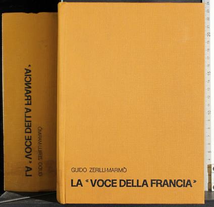 voce della Francia - Guido Zerilli Marimò - copertina
