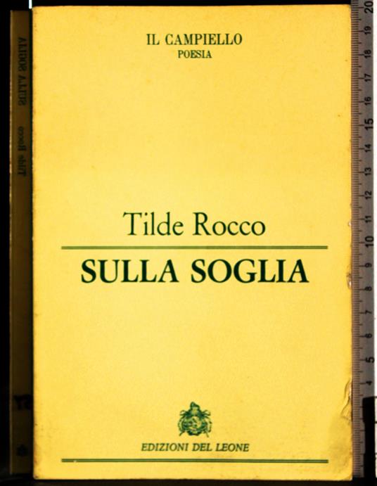 Sulla soglia - Tilde Rocco - copertina