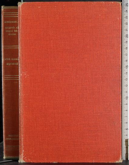 divisione del lavoro sociale - Émile Durkheim - copertina