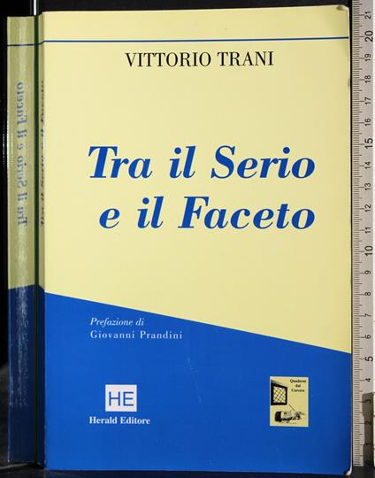 Tra il Serio e il Faceto - Vittorio Trani - copertina