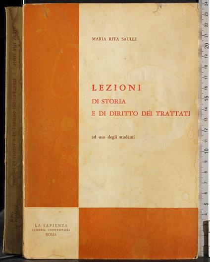 Lezioni di storia e di diritto dei trattati - copertina