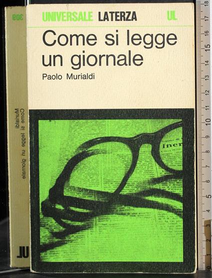 Come si legge un giornale - Paolo Murialdi - copertina