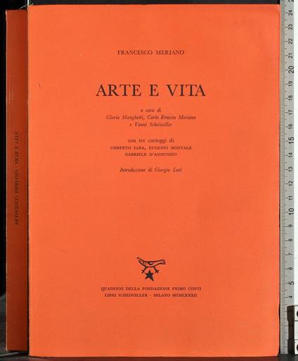 Arte e vita - Francesco Meriano - copertina