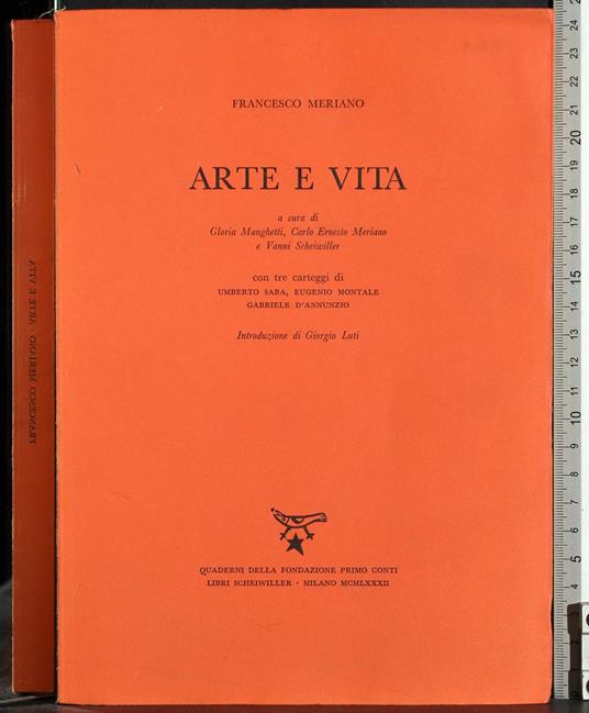 Arte e vita - Francesco Meriano - copertina