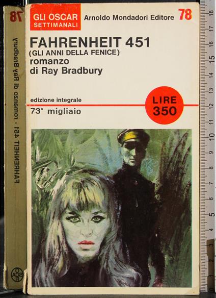 Fahrenheit 451 - Ray Bradbury - copertina