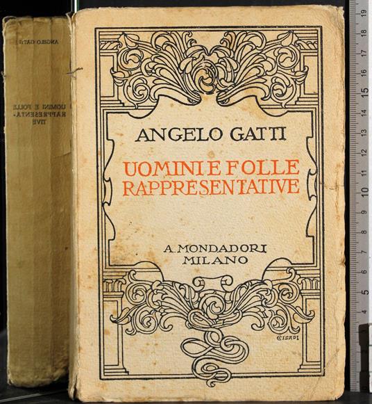 Uomini e folle rappresentative - Angelo Gatti - copertina