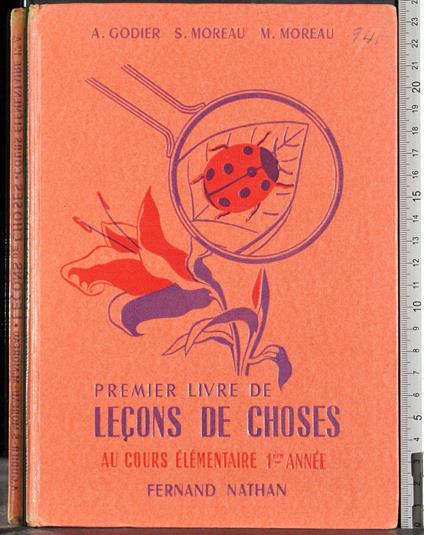 Premier livre de lecons de choses. Elementaire 1 - copertina