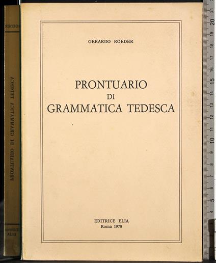 Prontuario di Grammatica tedesca - copertina