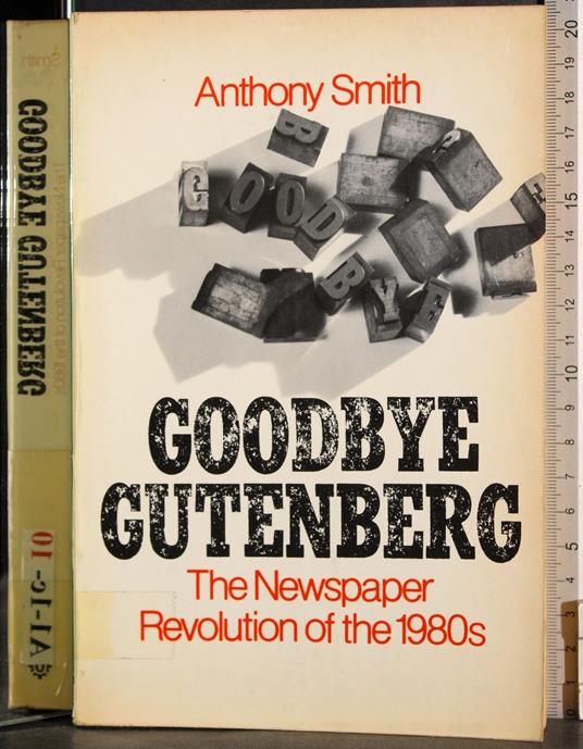 Goodbye gutenberg - Anthony Smith - copertina