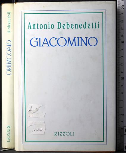 Giacomino - Antonio Debenedetti - copertina