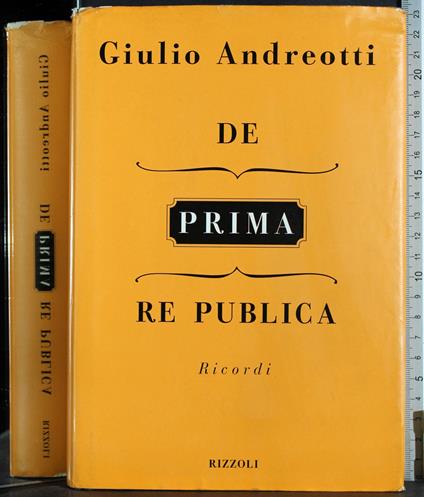 De (prima) re Publica - Giulio Andreotti - copertina