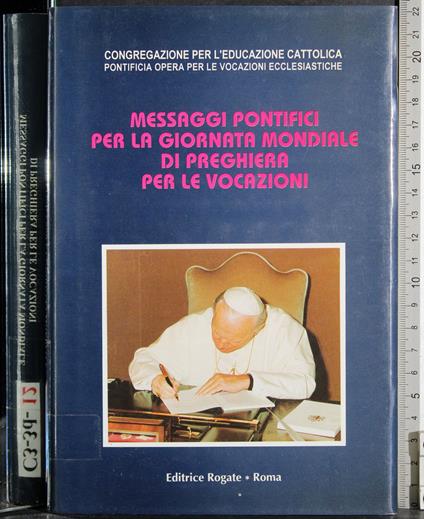 Messaggi pontifici giornata mondiale di preghiera per vocazioni - copertina