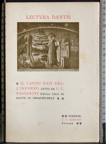 Il canto XXIV dell'inferno - G. Passerini - copertina