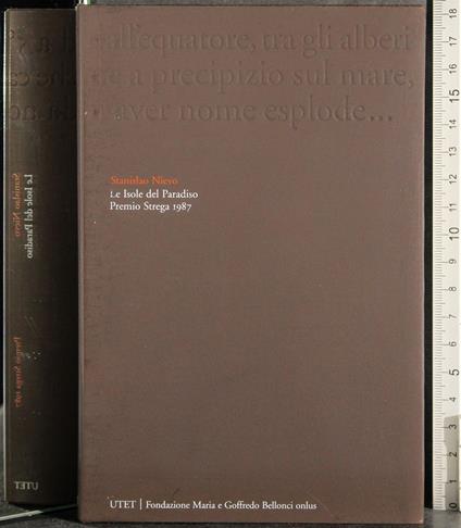 Premio Strega 1987. Le isole del Paradiso - Stanislao Nievo - copertina