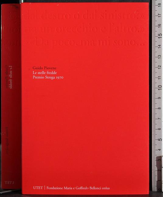 Premio Strega 1970. Le stelle fredde - Guido Piovene - copertina