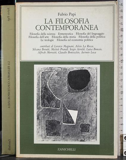 filosofia contemporanea - Fulvio Papi - copertina