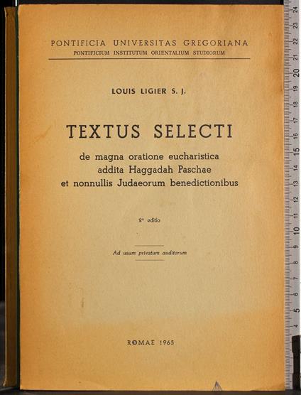 Textus selecti - Louis Ligier - copertina
