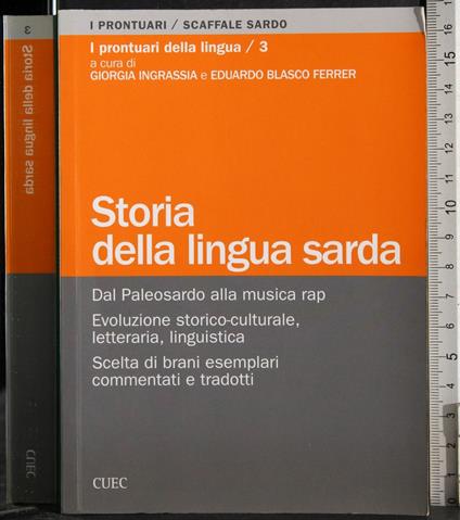 Storia della lingua sarda - copertina