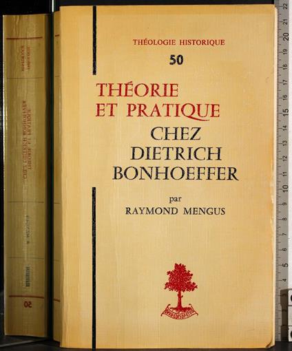 Theorie et pratique chez dietrich bonhoeffer - copertina